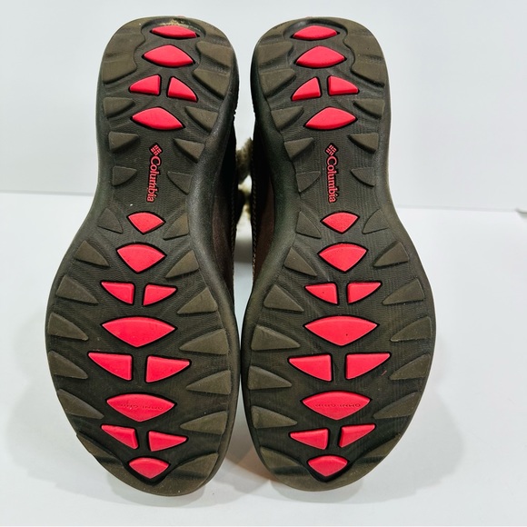 🩷 COLUMBIA WOMENS SIZE 8.5 SHERPA 10 1/2” H PULL ON BOOTS GREAT CONDITION - Picture 4 of 10